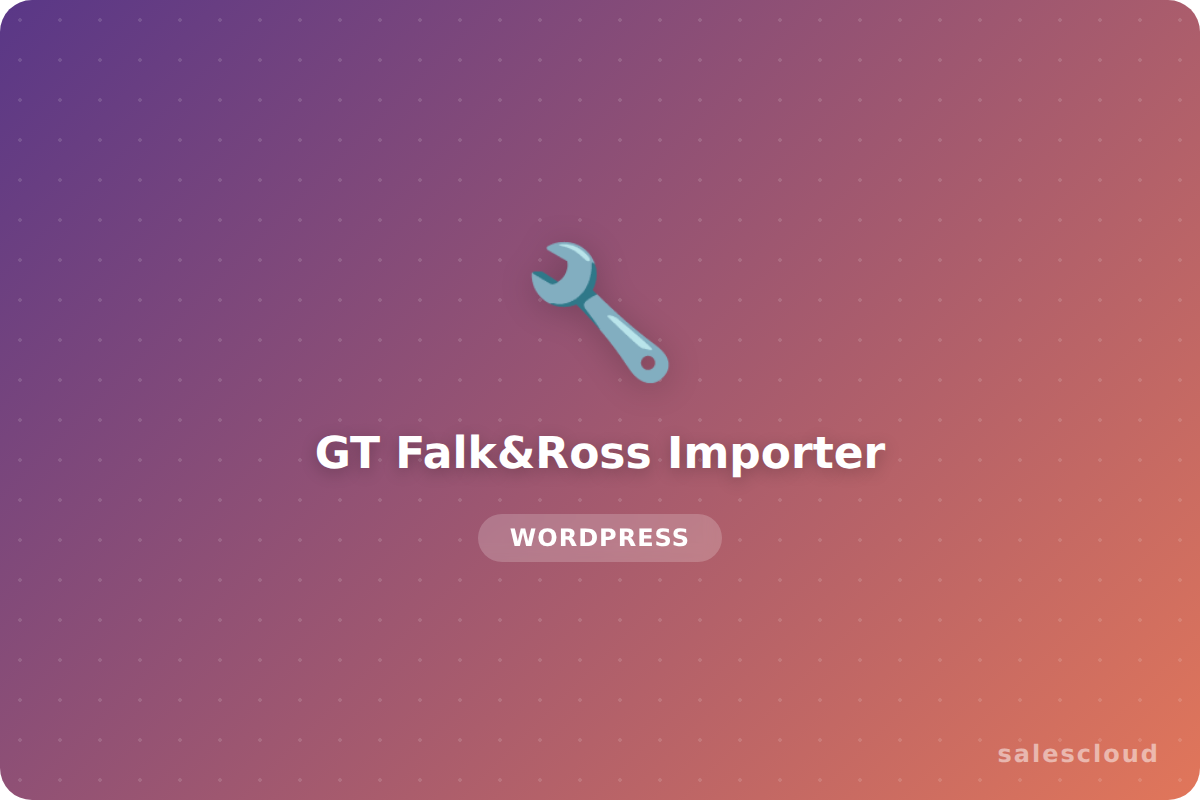 GT Falk&Ross Importer — Importador de Catálogo Falk&Ross