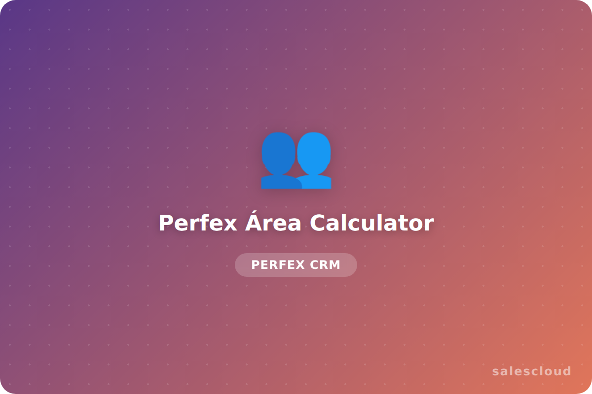 Perfex Área Calculator — Calculadora de Áreas y Medidas