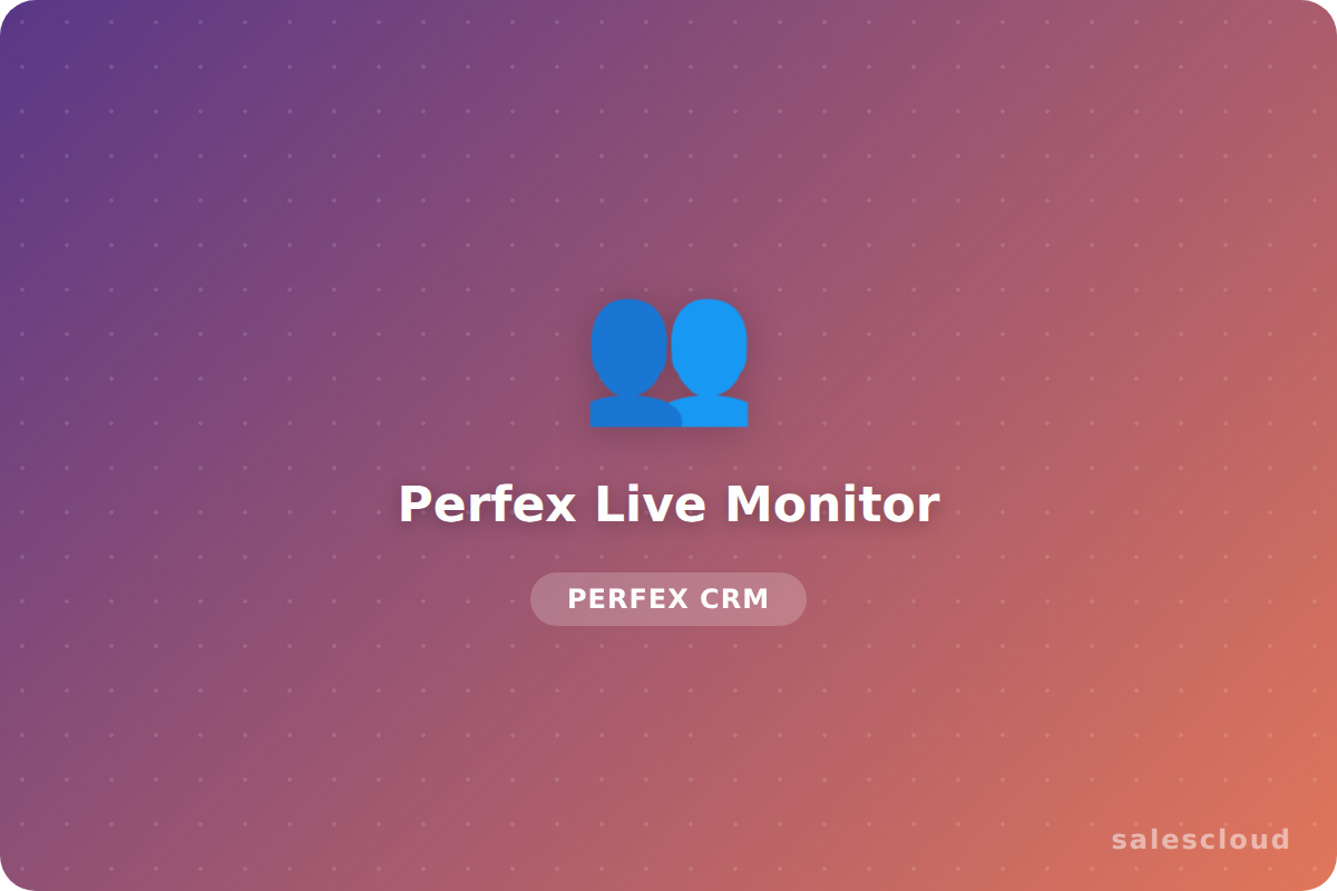 Perfex Live Monitor — Logs en Tiempo Real y Analizador de Consultas