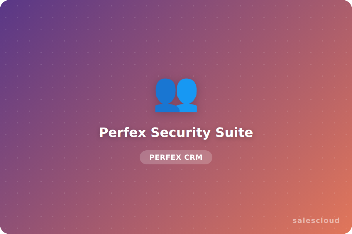 Perfex Security Suite — Escáner de Malware y Monitor de Seguridad