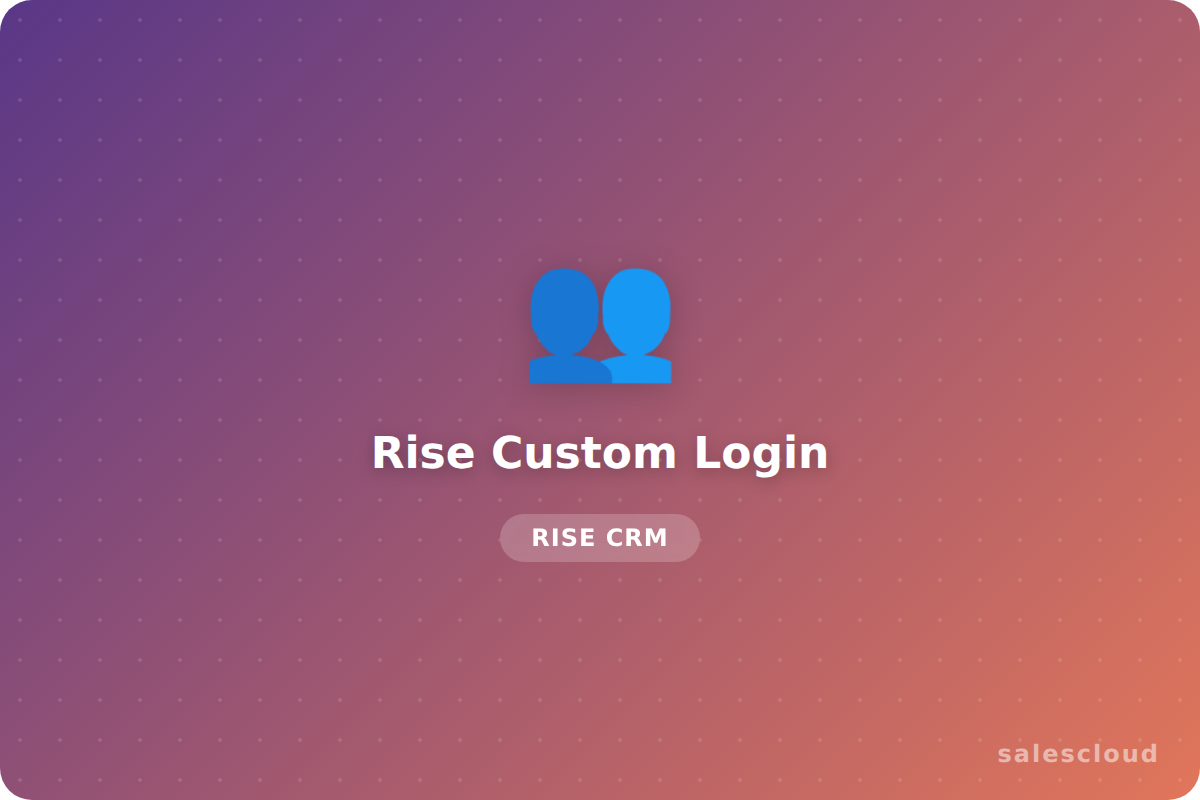 Rise Custom Login — Login Personalizado para Perfex CRM