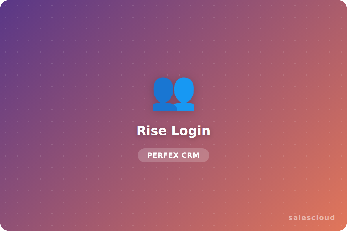 Rise Login — Login profesional para Perfex CRM