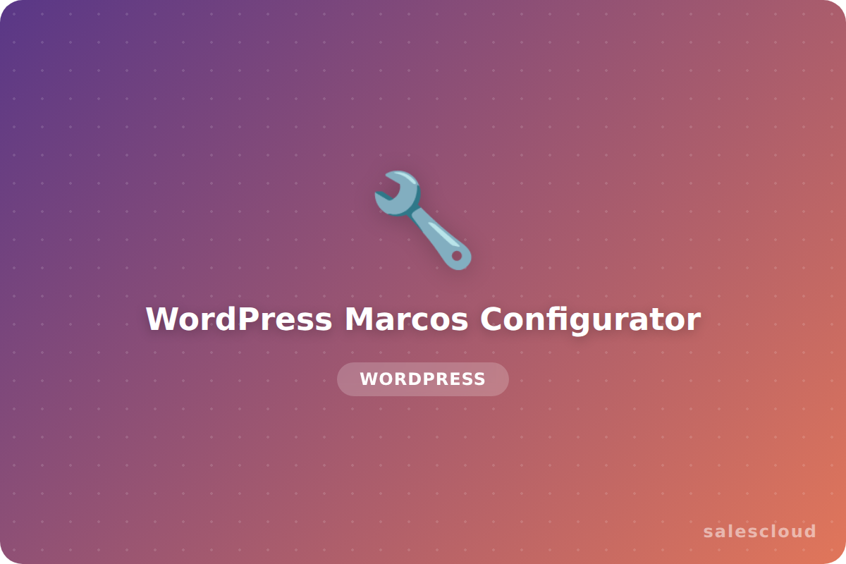 WordPress Marcos Configurator — Configurador Visual de Marcos